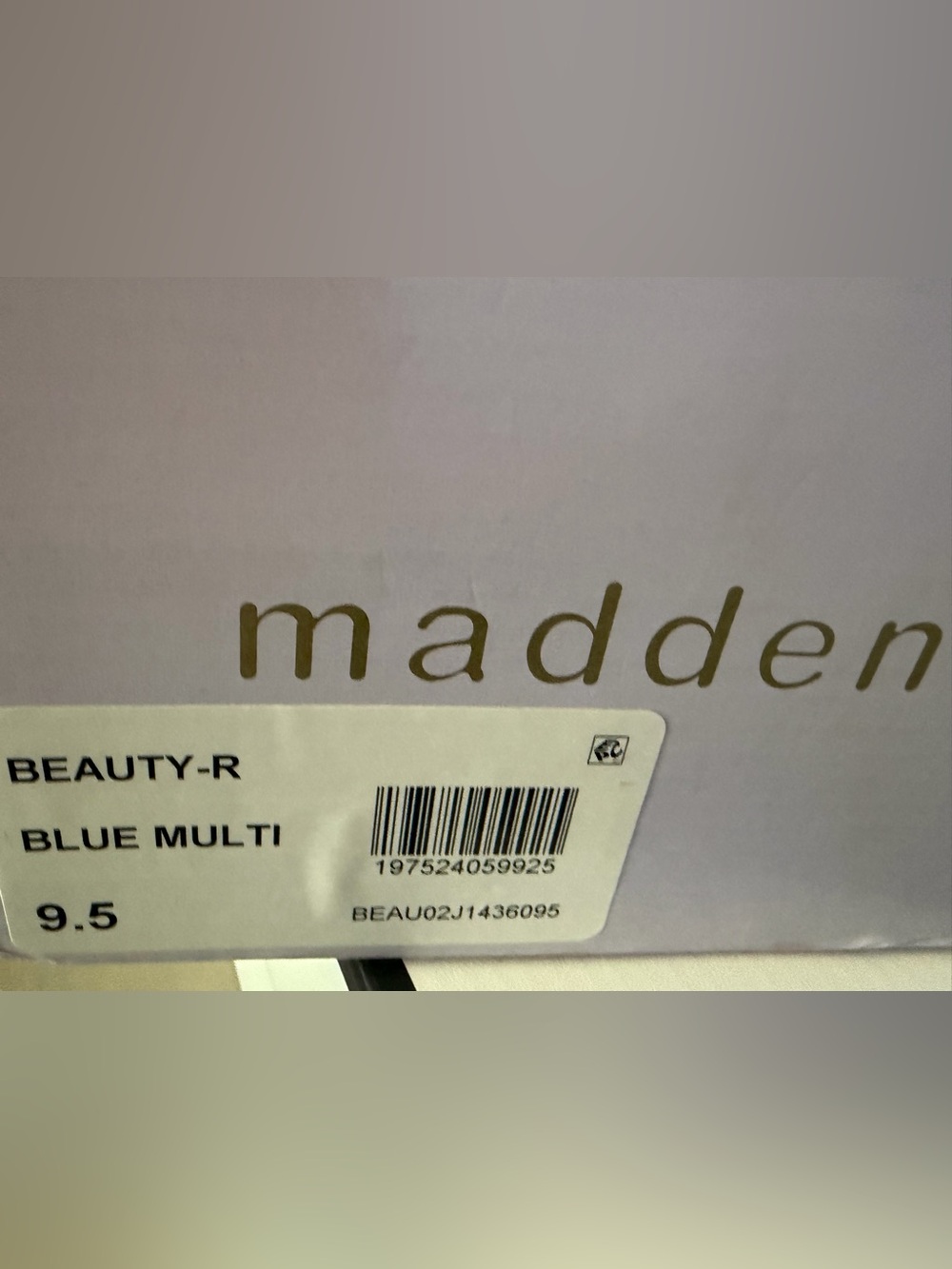 Madden Girl Beauty-R Two Band Stiletto Dress Sandals Blue Party Glitter 9.5 - Picture 7 of 7